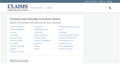Desktop Screenshot of claimsbuyersguide.com